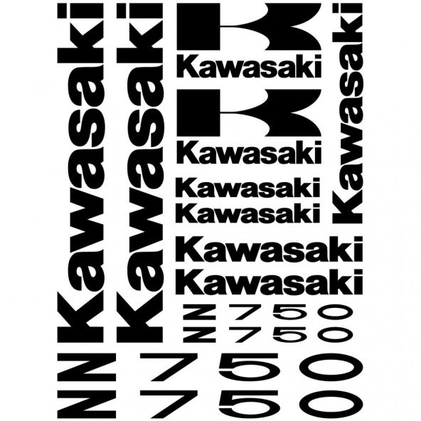 Sticker Masters Kawasaki Z 750 Sticker Set ürün görseli 1