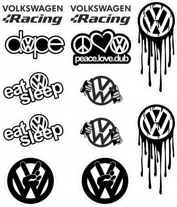 Sticker Masters Volkswagen Sticker Set ürün görseli 1
