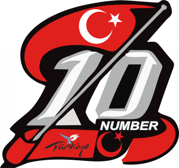 Sticker Masters 10 Numara Bayrak Sticker ürün görseli 1
