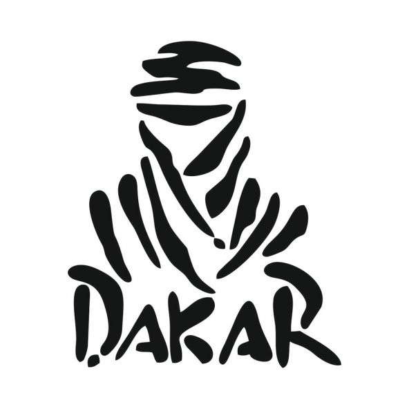 Sticker Master Dakar Sticker Etiket Çıkartma oto motor Araba Pc Bilgisayar 15 Cm Siyah ürün görseli 1
