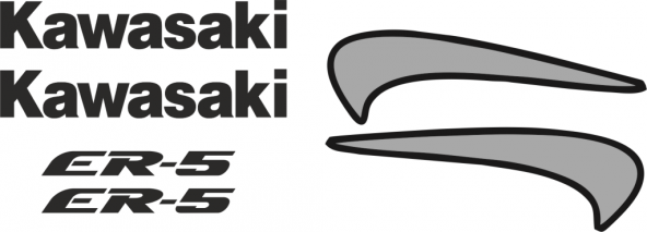 Sticker Masters Kawasaki Er5 Sticker Set ürün görseli 1
