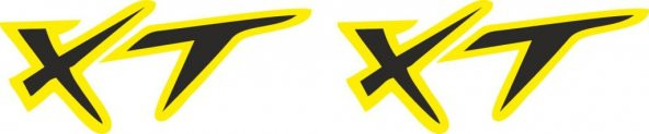 Sticker Masters Yamaha Xt Depo Üstü Set Sticker ürün görseli 1