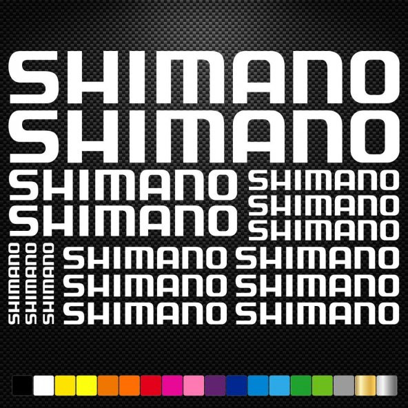 Sticker Masters Shimano Bisiklet Sticker Set Etiket ürün görseli 1