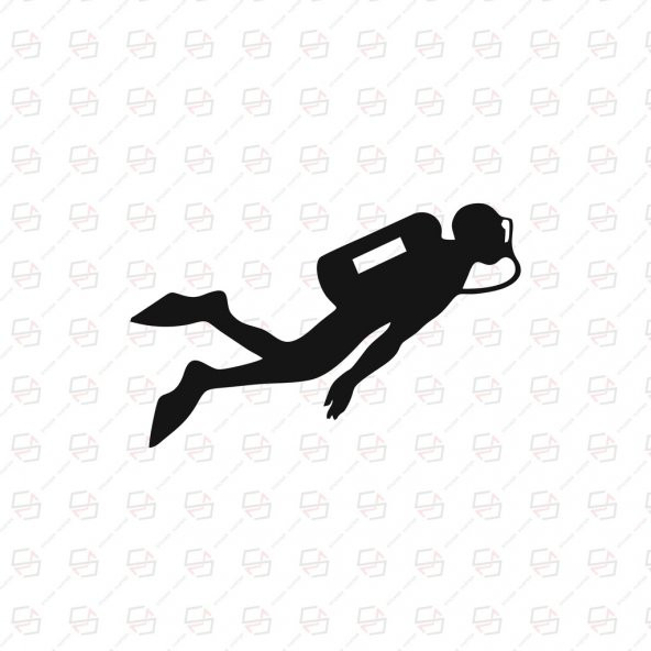Sticker Master Dalgıç Sticker-1 Etiket Çıkartma Oto Motor Jeep 15 Cm Siyah ürün görseli 1