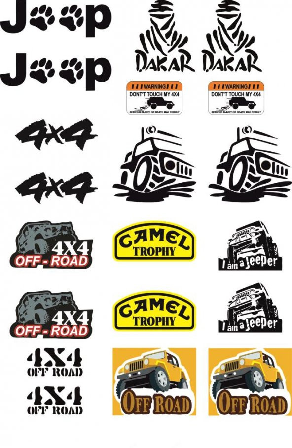 Sticker Masters Off Road Sticker Set ürün görseli 1