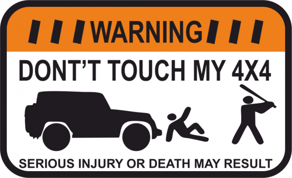Sticker Masters Dont Touch My Jeep Sticker ürün görseli 1