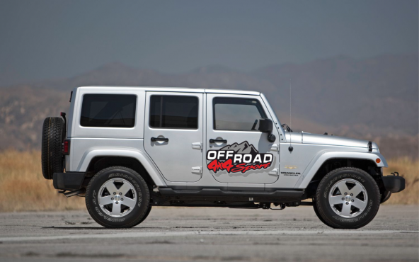 Sticker Masters 4x4 Off Road Kapı Sticker - Resim 2