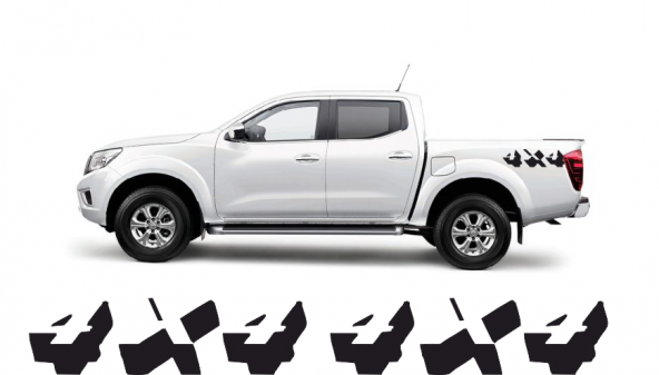 Sticker Masters Navara 4x4 Sticker Set ürün görseli 1