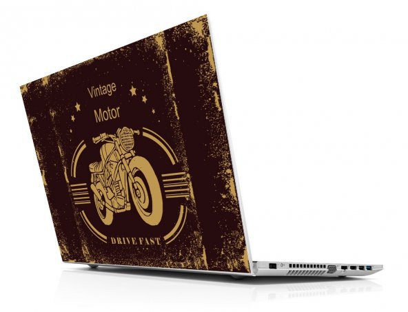 Sticker Masters Vintage Motor Laptop Sticker ürün görseli 1