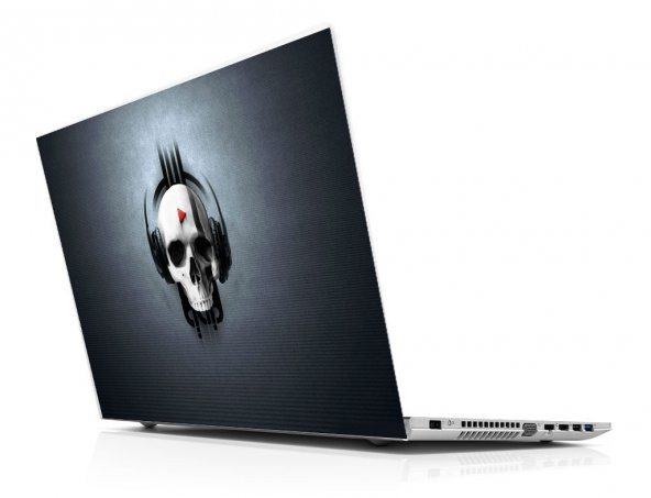 Sticker Masters Skull Music Laptop Sticker ürün görseli 1