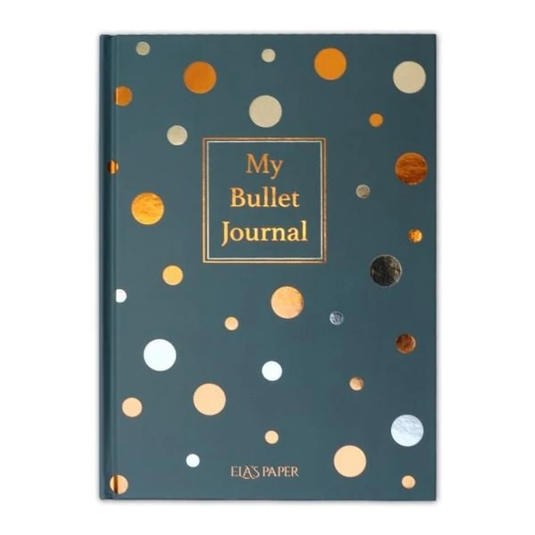 Confetti Mavi Sert Kapak Noktalı Defter ürün görseli 1