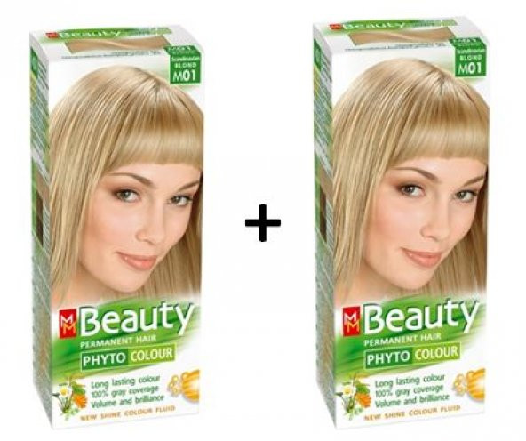 MM Beauty Bitkisel Saç Boyası Platin Kumral M01- (2 ADET) ürün görseli 1