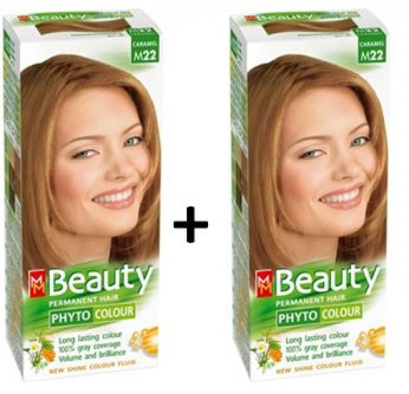Mm Beauty Bitksel Saç Boyası Açık Kumral,Karamel - M22 - 2 ADET ürün görseli 1