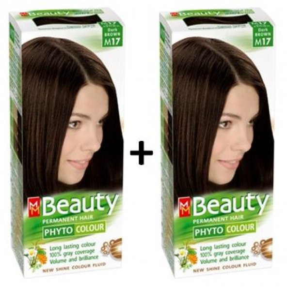 MM Beauty Bitkisel Saç Boyası Koyu Kahve M17 - 2 ADET ürün görseli 1