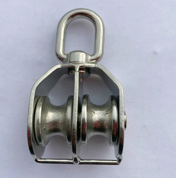 PASLANMAZ KROM ÇİFTLİ MAKARA 50mm - Resim 2
