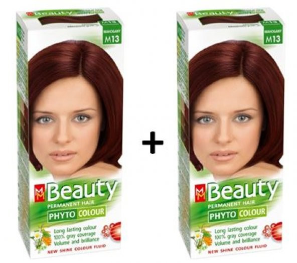 MM Beauty Bitkisel Saç Boyası Koyu Kızıl M13 -2 ADET ürün görseli 1