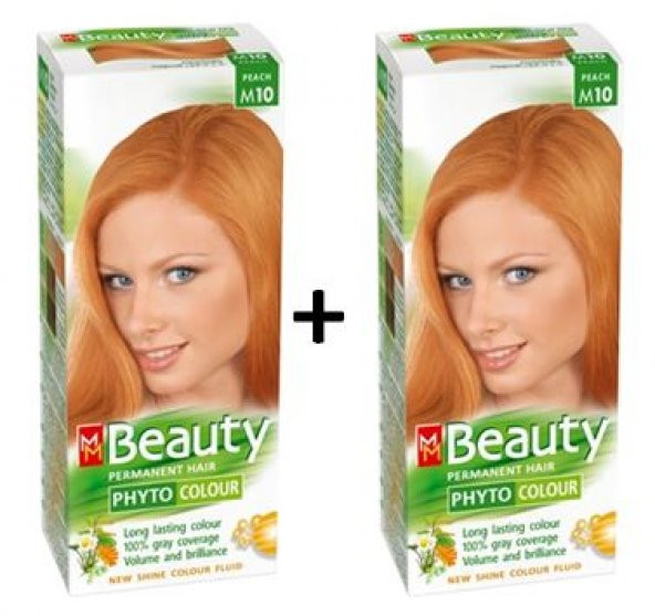 MM Beauty Bitkisel Saç Boyası Şeftali M10 - 2 ADET ürün görseli 1