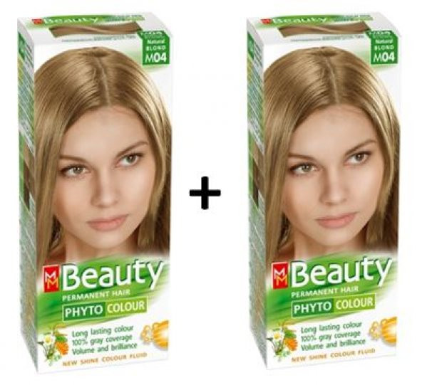 Mm Beauty Bitkisel Saç Boyası -Doğal Sarı(Kumral)- M04- 2 ADET ürün görseli 1