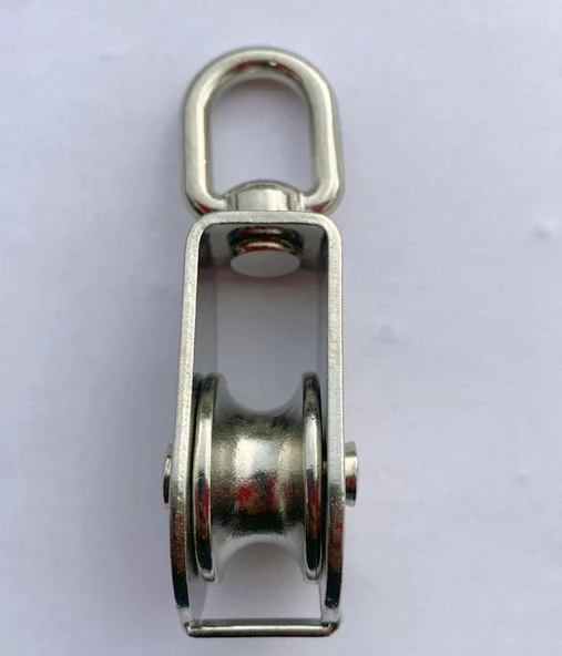 PASLANMAZ KROM TEKLİ MAKARA 15mm ürün görseli 1