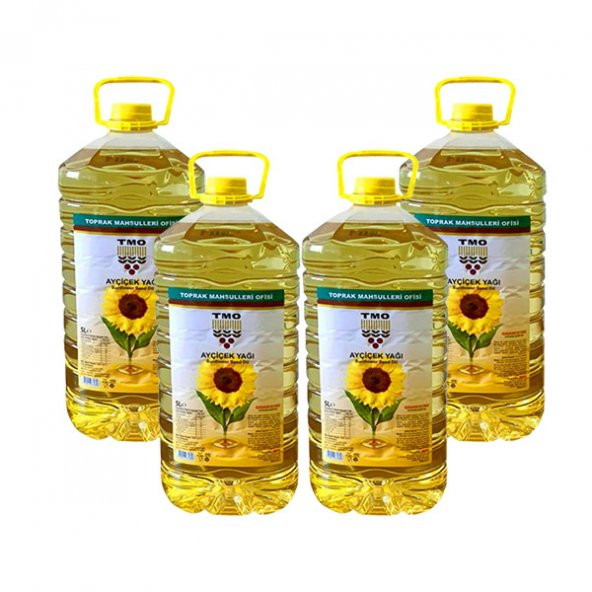 TMO Ayçiçek Yağı Pet 5 lt x 4 Adet ürün görseli 1