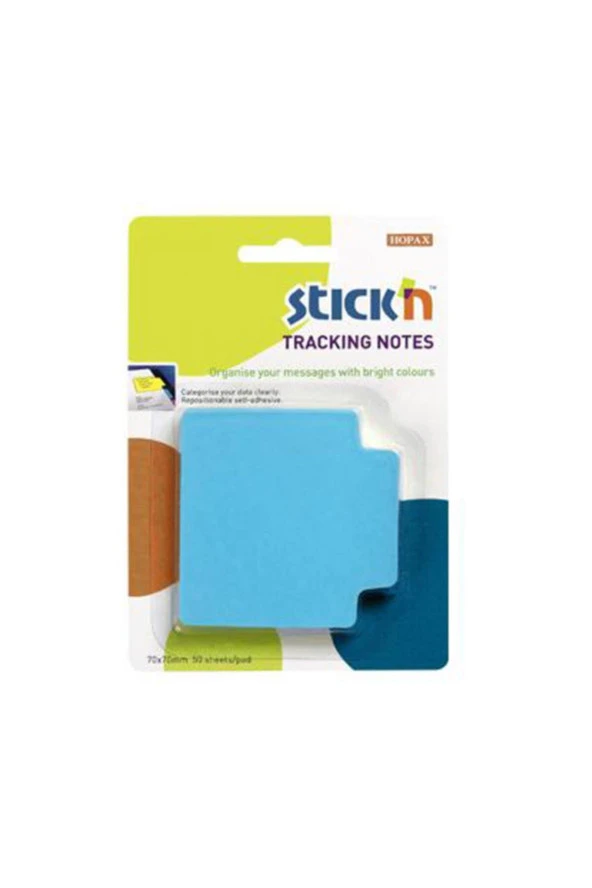 Hopax Stickn Yapışkanlı Not Kağıdı 70 x 70 Mm Fosforlu Mavi 50 Yaprak ürün görseli 1