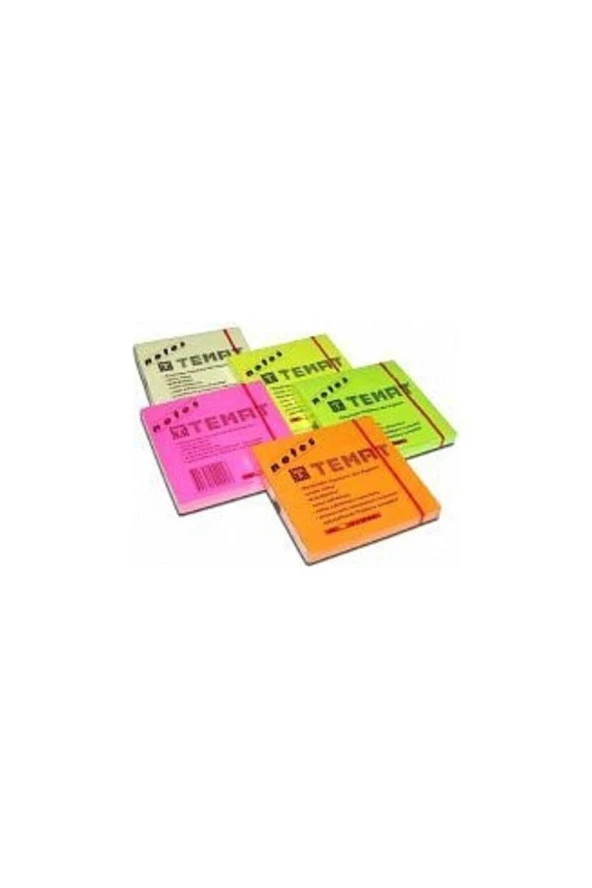 Temat Yapışkanlı Not Kağıdı 75x75 MM Fosforlu Sarı ürün görseli 1