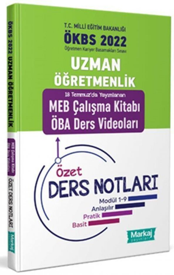 2022 Uzman Öğretmen Bir Öğretmenin Ders Notları Markaj Yayınları ürün görseli 1