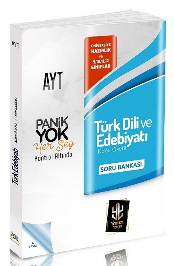 AYT Türk Dili ve Edebiyatı Soru Bankası Yamin Yalçin Panik Yok ürün görseli 1