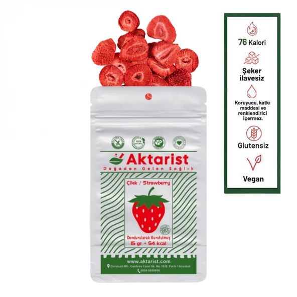 Aktarist Freeze Dried Çilek Kurusu 15 Gr ürün görseli 1