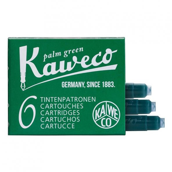 KAWECO DOLMAKALEM KARTUSU  YESIL 6LI KISA ürün görseli 1