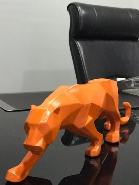 Dekoratif kübik leopar biblo - Resim 4