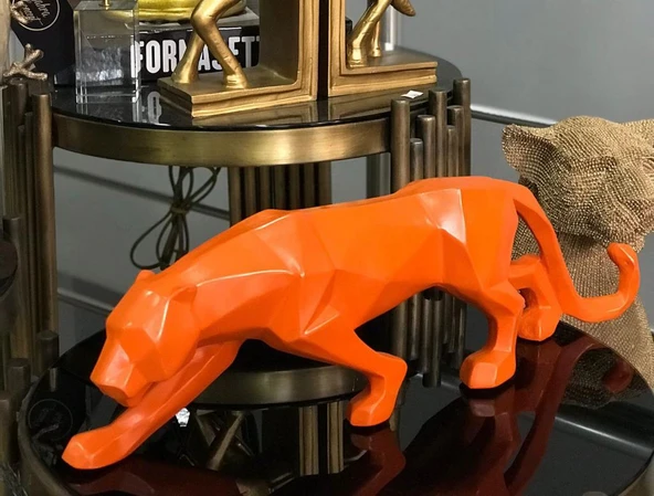 Dekoratif kübik leopar biblo - Resim 2