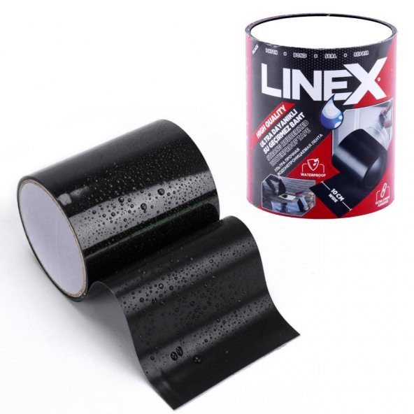 Linex Su Geçirmez Sızdırmaz Boru Tamir Yama Bant 10cm x 1.5 Metre ürün görseli 1
