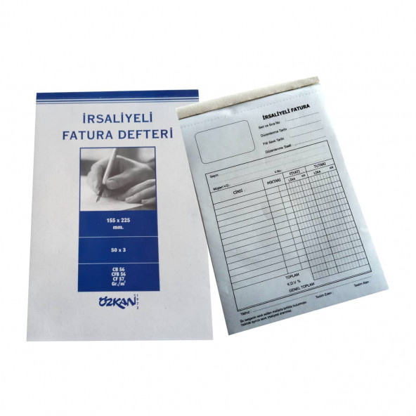 Özkan İRSALİYELİ FATURA DEFTERİ NO:4 OTOKOPİLİ 50*3 ürün görseli 1