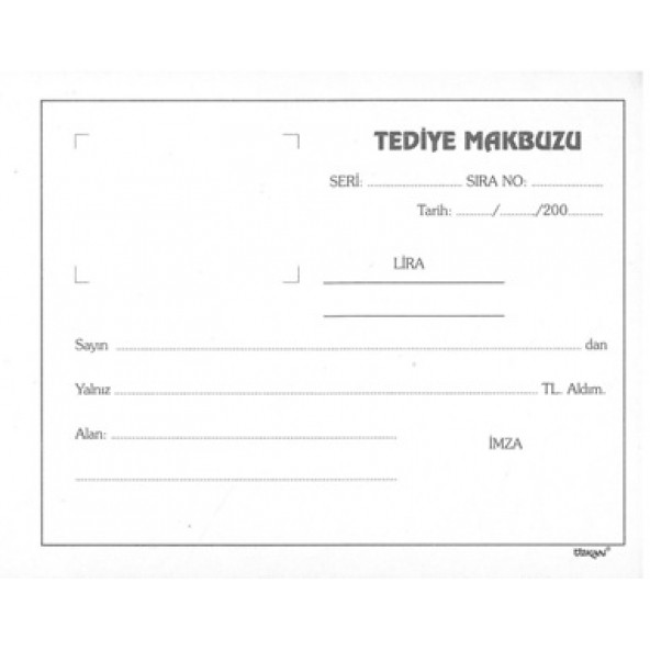 Özkan Tediye makbuzu 2x50 karbonsuzdur - Resim 2
