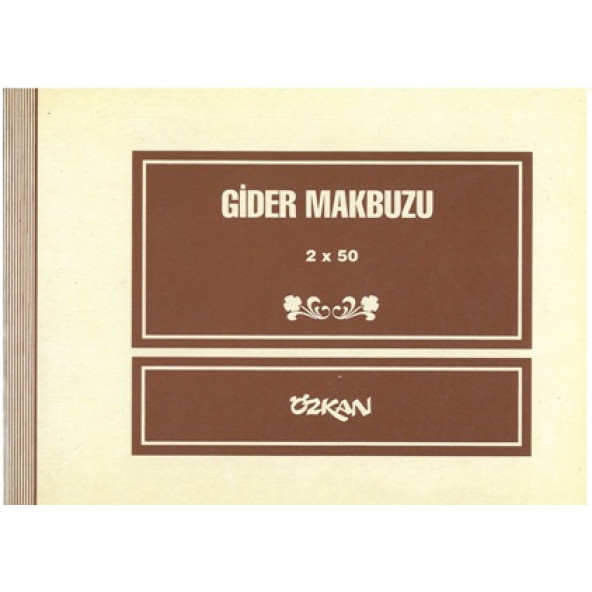 Özkan Gider Makbuzu 2x50 2 nüsha karbonsuzdur ürün görseli 1