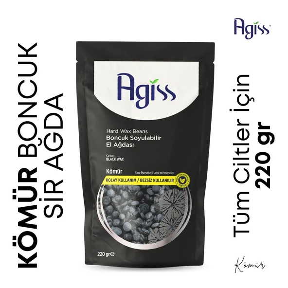 Agiss Boncuk Soyulabilir İnci El Ağdası Carbon 220 gr ürün görseli 1