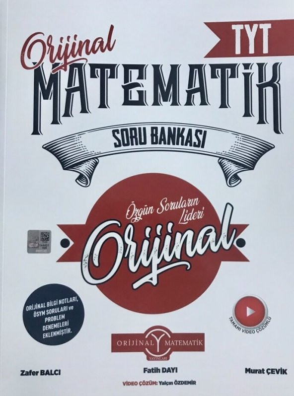 TYT Orijinal Matematik Soru Bankası Orijinal Yayınları ürün görseli 1