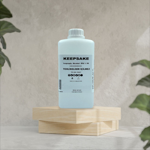 Keepsake 1 Litre İzopropil Alkol %99 Saf İpa İzopropil Alkol ürün görseli 1