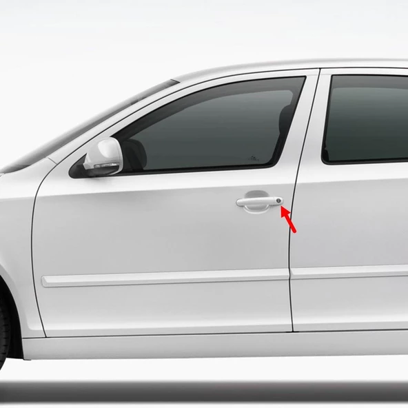VW Polo 2002-2005 Ön Dış Kapı Kolu Kapağı 3B0837879A - Resim 2
