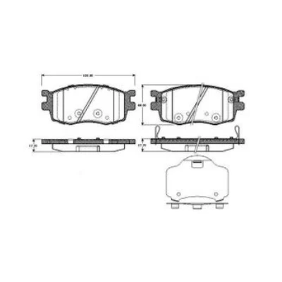 Hyundai Accent III 1.4 1.6  0986TB2935 ÖN FREN BALATASI Bosch ürün görseli 1