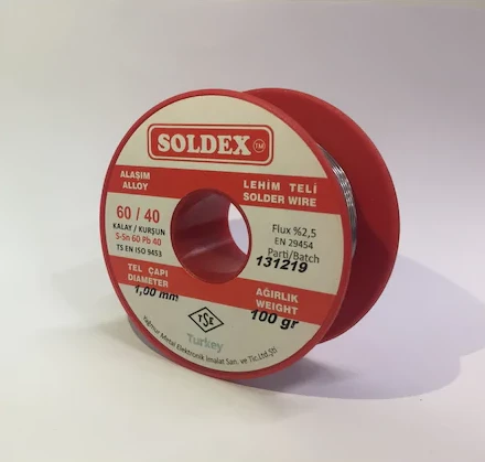 SOLDEX 1.00 MM 100 GR.LEHİM ATMA TELİ - Resim 2