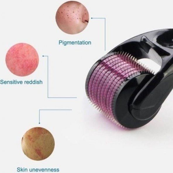 Dermaroller Titanyum Uçlu 540 Iğneli Derma Roller 0,5 Mm Iğne Cilt Yüz Vücut Yenileme Masaj Aleti ürün görseli 1