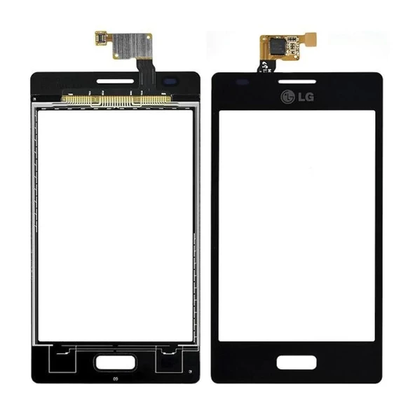 LG Optimus L5 E612 E610 Dokunmatik Ön Cam Orj - Siyah ürün görseli 1
