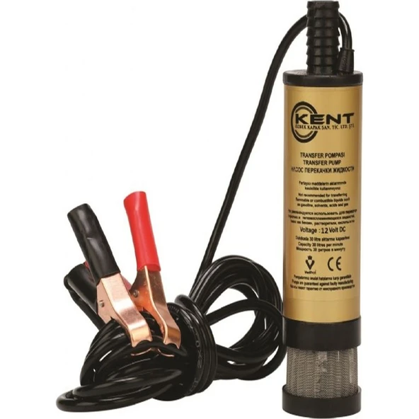 Kent Filtreli Büyük 12 Volt Mazot Pompası Sıvı Aktarım Transfer Pompası ürün görseli 1