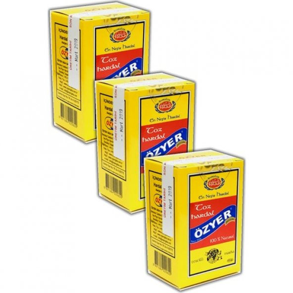 Özyer Hardal Tozu 60 gr x 3lü ürün görseli 1