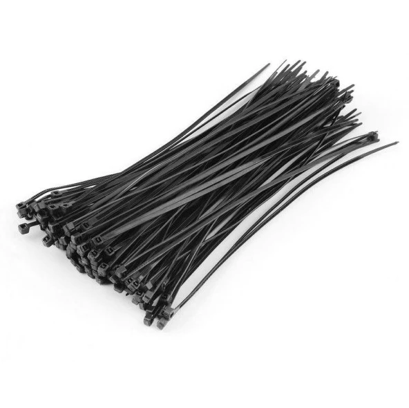 Plastik Kablo Bağı Siyah 200x2,5mm (100Adet) ürün görseli 1