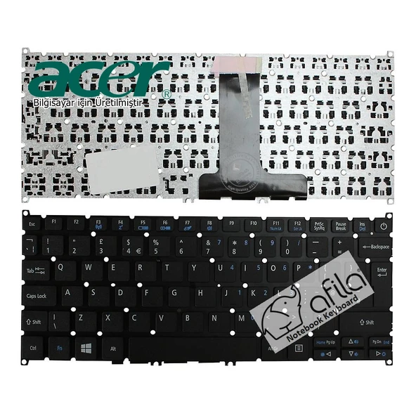 Acer Aspire ES1-132 Notebook Klavyesi - Siyah - TR ürün görseli 1