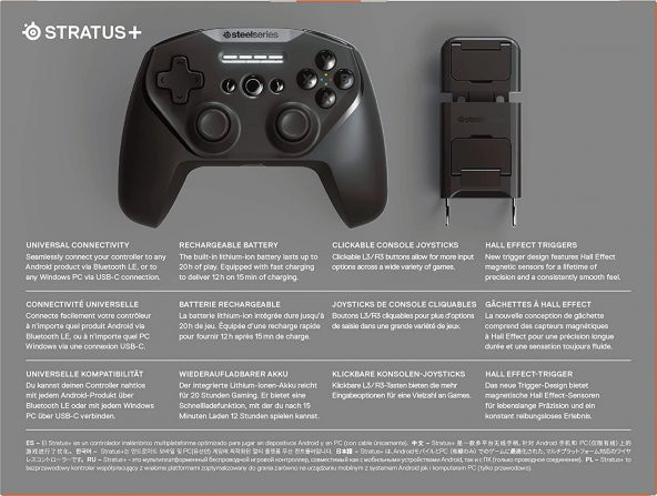 Steelseries Stratus+ Plus Android Ve Windows İçin Bluetooth Oyun Kumandası - Resim 9