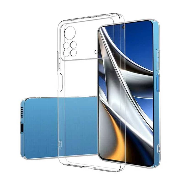 Gpack Xiaomi Poco X4 Pro 5G Kılıf Süper Silikon Lüx Korumalı Şeffaf ürün görseli 1